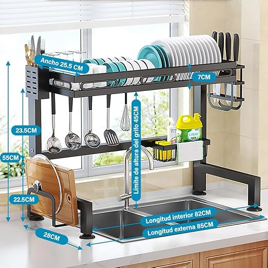 Escurridor De Platos Fregadero 85cm